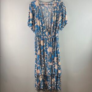 Knox Rose Floral Wrap Maxi Dress Size XL